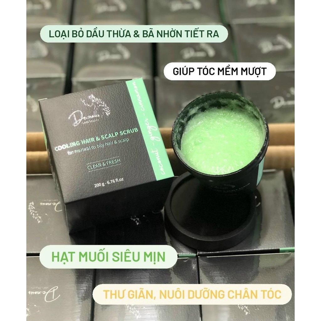 Tẩy Da Chết Cho Da Đầu Cooling Hair &amp; Scrap Scrub 200g Giúp Làn Da Sạch Sâu Sáng Mịn Tự Nhiên