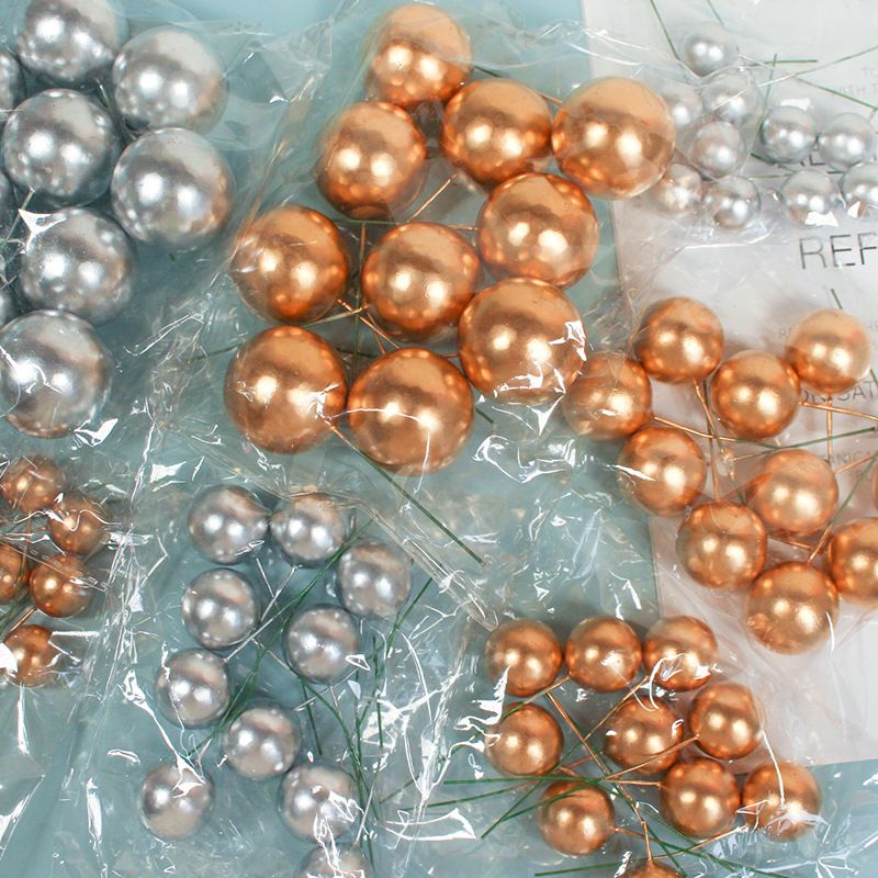 1 Hạt bi nhưa trang trí bánh sinh nhật kích thước 2cm/ 2.5cm/ 3cm/ 4cm - Pepper26 Shop