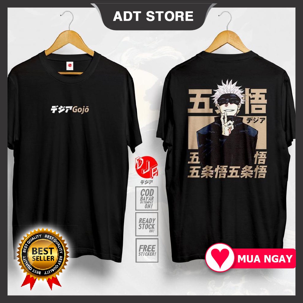 Áo phông anime Kaisen Yuji Itadori Satoru Gojo Wasuke  - Inumaki Toge  - Nanami Kento  Manga unisex nam nữ oversize