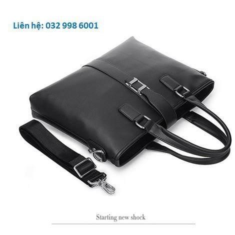 Túi xách cặp da đựng laptop công sở sang trọng 38x28x6cm | BigBuy360 - bigbuy360.vn