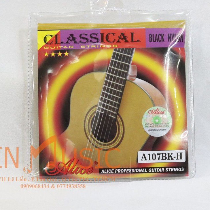 Dây đàn guitar classic alice A107BK I dây đen