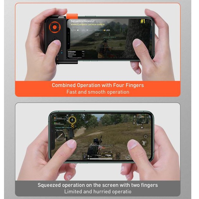 Tay Cầm Chơi Game Một Bên Baseus GAMO Không Dây Kết Nối Bluetooth 4.0 Cho IOS Dùng Để Chơi PUBG