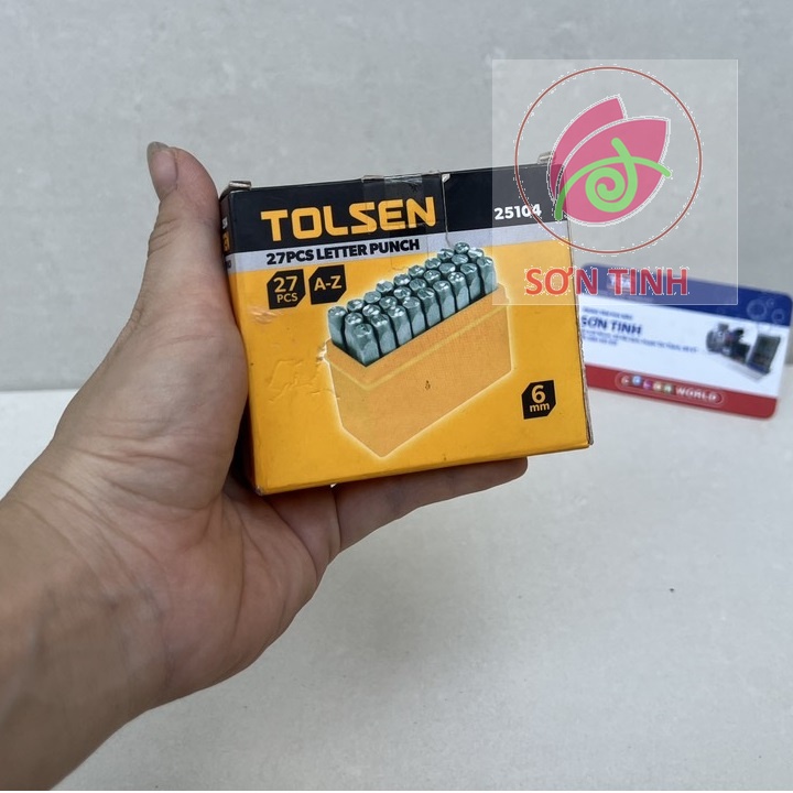 Bộ  đóng chữ khung xe máy 6mm chính hãng Tolsen 25104