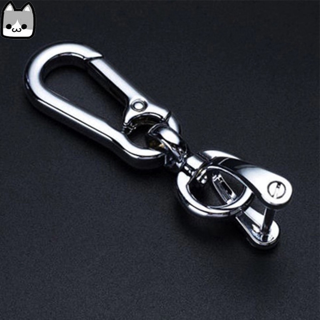 Metal Key Ring Holder Horseshoe Car Keychain Multi-function Keyring