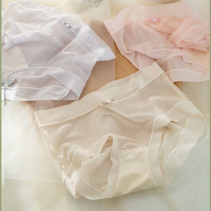 Quần lót nữ thun lạnh - Quần sịp nữ xuyên thấu sexy gợi cảm Cavera L896