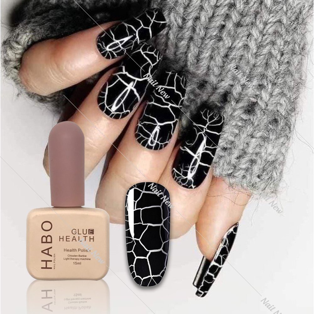 Sơn gel nứt đen trắng Hab0