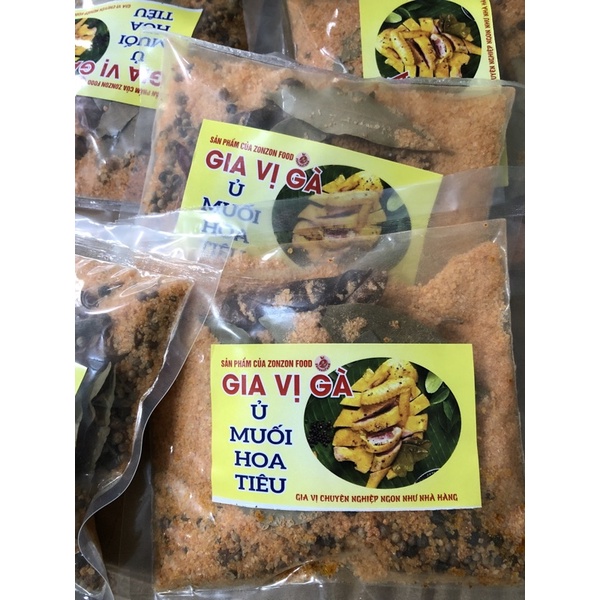 Gia vị ủ muối hoa tiêu gói 1 con gà(1,5-2kg gà sạch).