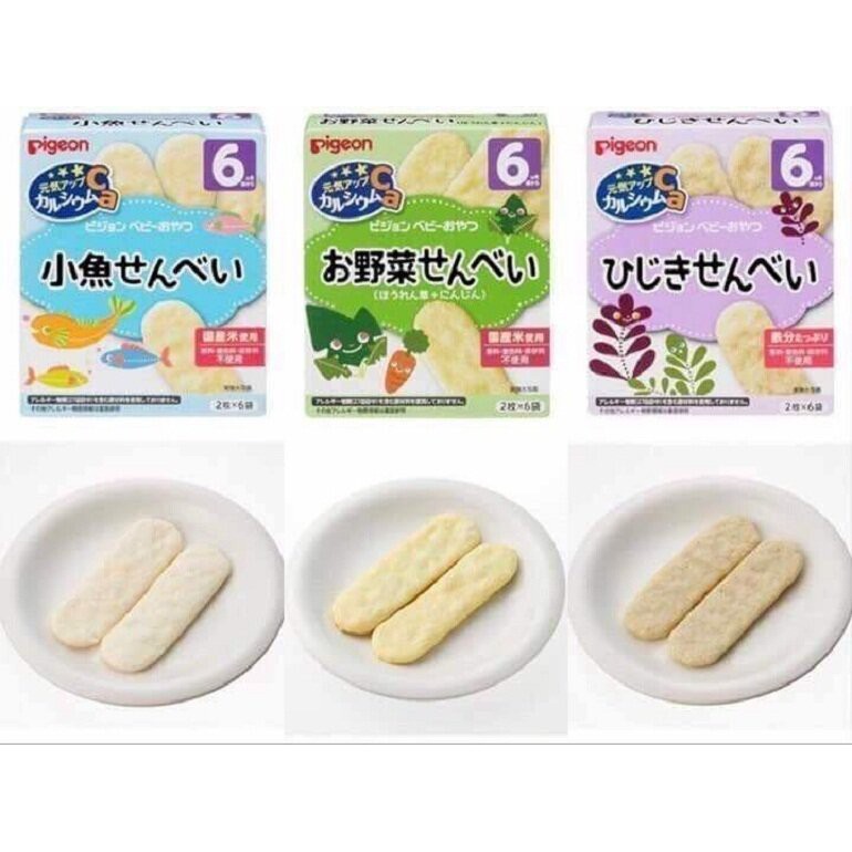 Bánh ăn dặm Pigeon cho bé từ 6M