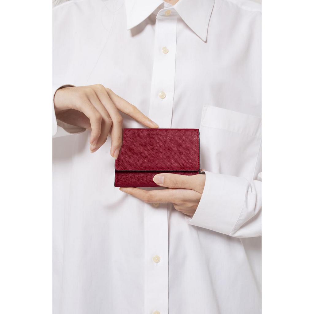 Ví Holder James MINI ĐỰNG THẺ NAM NỮ Cardholder Vân Saffiano Nhỏ Gọn Da Cao Cấp Chống Thấm Nước ARTEMIS