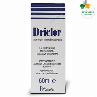 Driclor 60ml Của Anh - Lăn Khử Mùi Mồ Hôi Tay Chân Nách