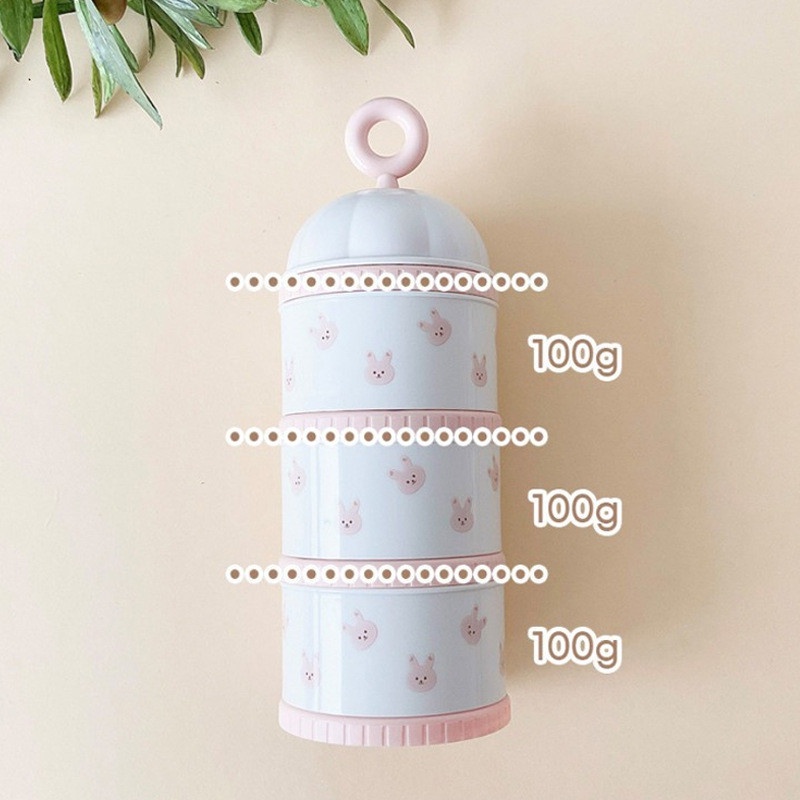 Hộp trữ sữa, bột khô, thức ăn dành cho bé, gồm 3 tầng hàng nội địa