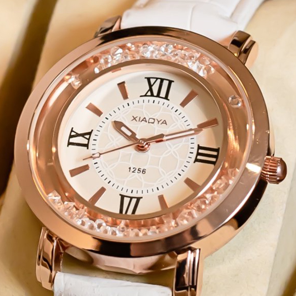 Đồng hồ nữ đẹp dây da chính hãng cao cấp giá rẻ mặt tròn thời trang chống nước Rozida'1 DH01 | WebRaoVat - webraovat.net.vn