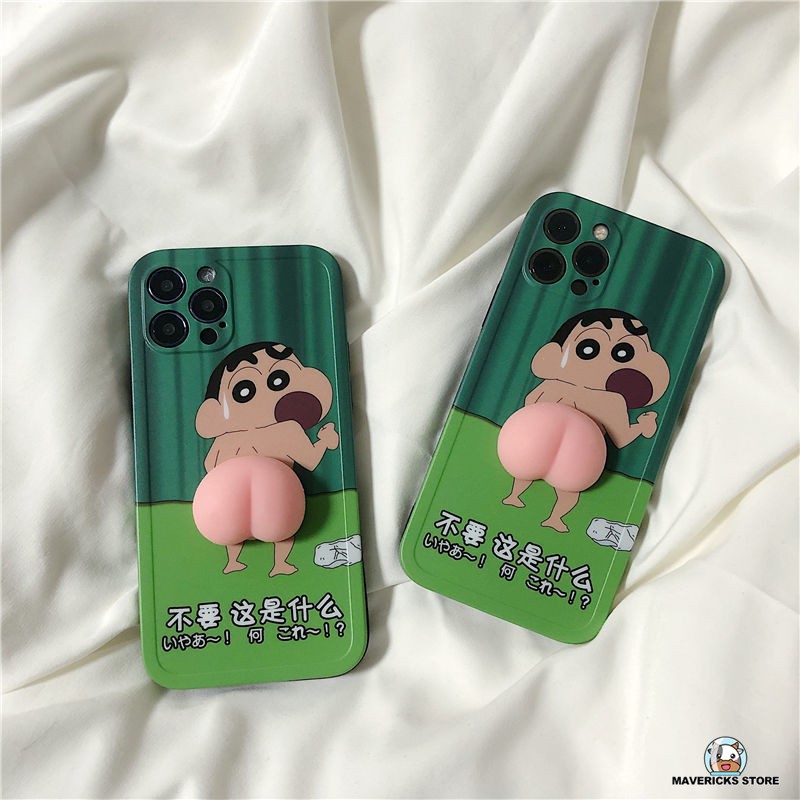 Ốp Lưng In Hình Cậu Bé Bút Chì Dễ Thương Cho Iphone 12 / 11pro / Max / X / Xs / Xr / Iphone7 / 8 / Plus / Mini / 11