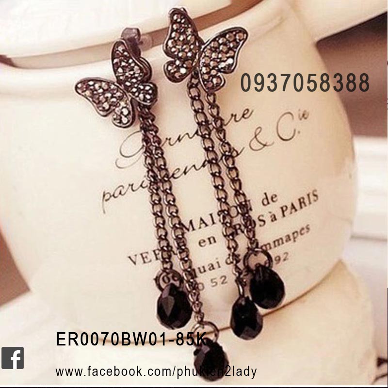 Khuyên tai tua rua xuất khẩu ER0070BW01