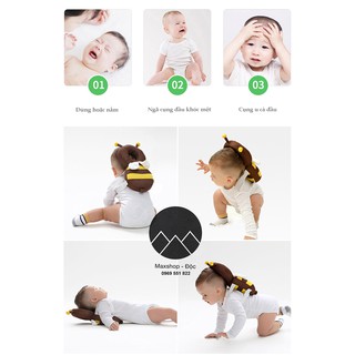 Đệm đeo lưng chống ngã ngửa đập gáy cho trẻ em