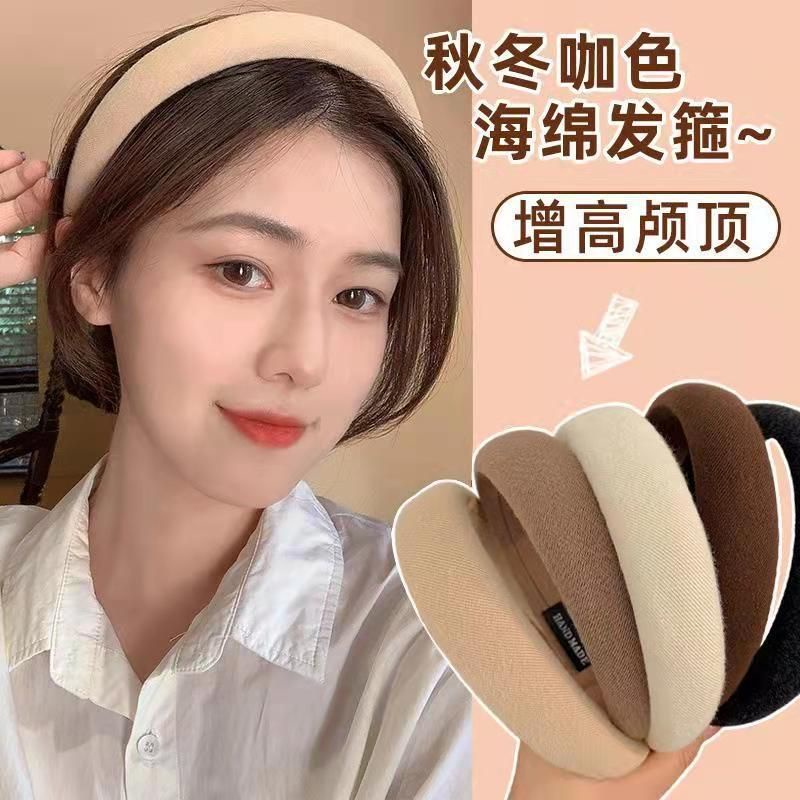 Cài tóc vải màu trơn kiểu dáng thời trang cho nữ