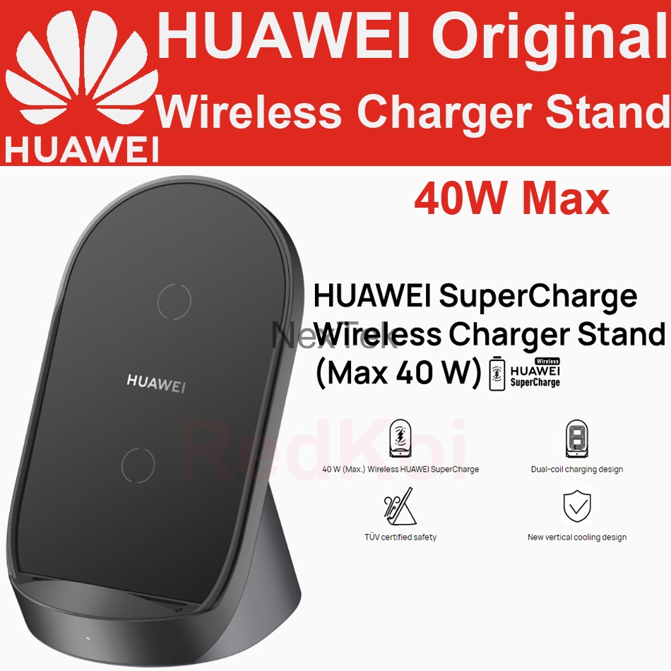【100% hàng chính hãng】Huawei 40W Wireless Charger Bộ sạc không dây Huawei 40W Giá đỡ SuperCharge Bộ 