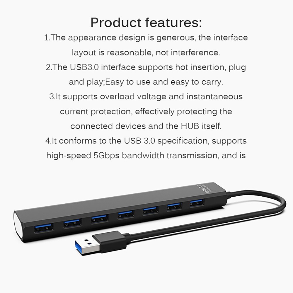 Bộ Chia 7 Cổng Usb 3.0 Tốc Độ Cao Tiện Dụng