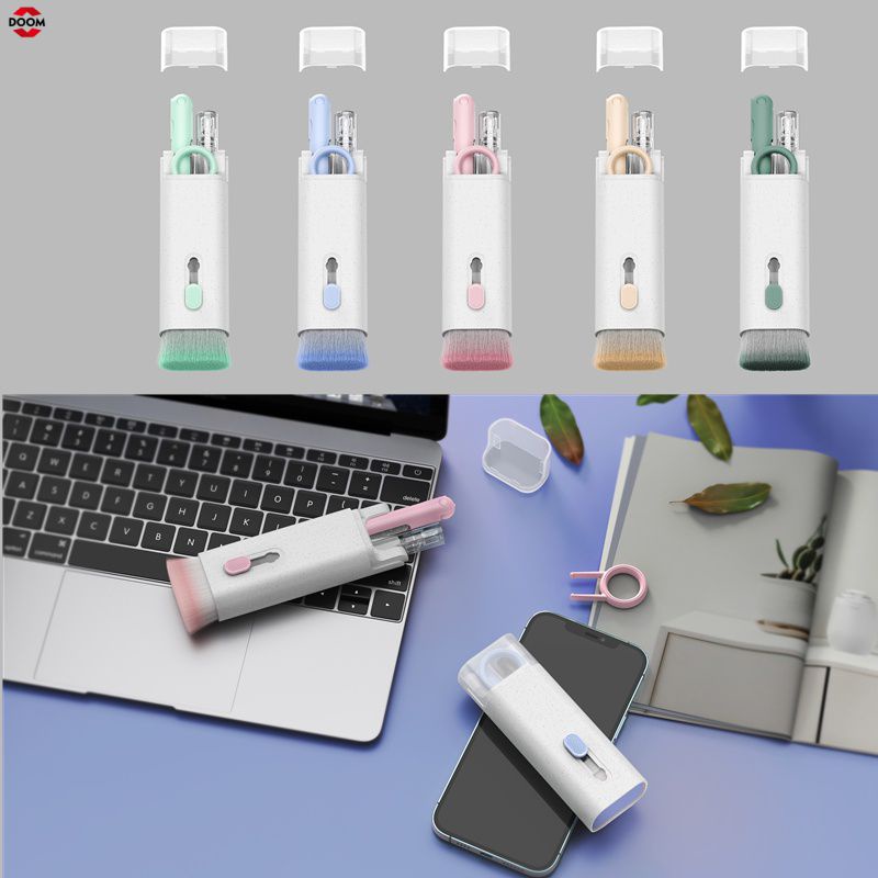 7 Trong 1 Tai Nghe Bàn Phím Máy Tính Bàn Chải Cọ Bộ Tai Nghe Laptop Bút Vệ Sinh Tai Nghe Bàn Phím Dụng Cụ Vệ Sinh Làm Sạch Bụi keycap Bộ 3 Kéo