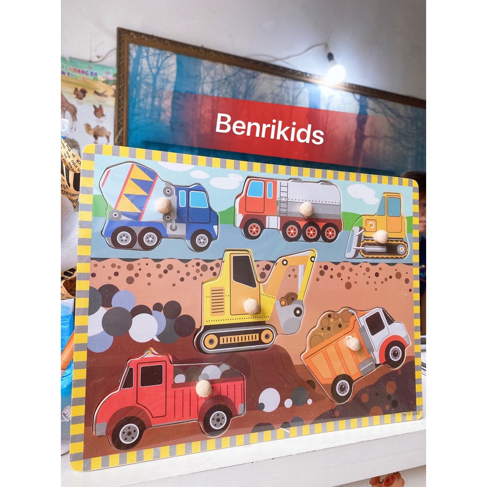 Đồ Chơi Bảng Núm Công Trình An Toàn Cho Bé