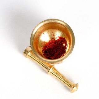 Cối nghiền Saffron - Đồng nguyên khối 100%