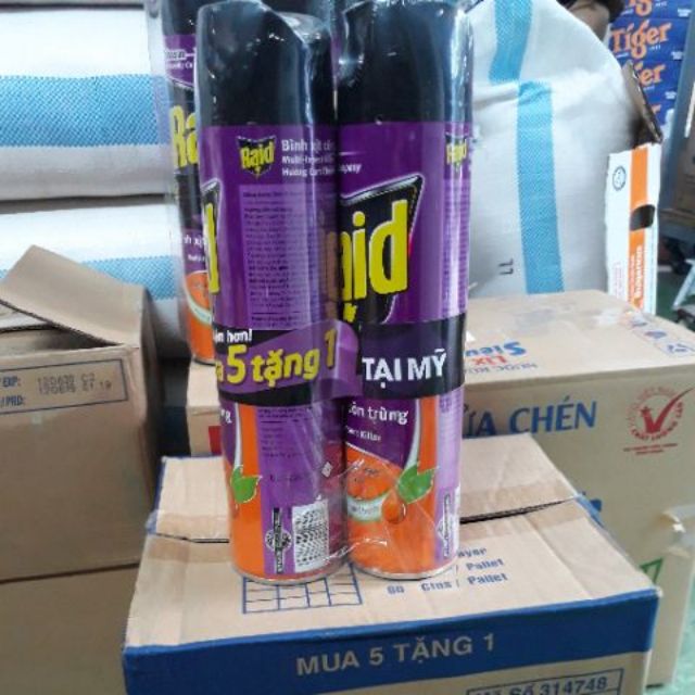 Combo 2 sản phẩm RAID(600ml)xịt muỗi diệt côn trùng