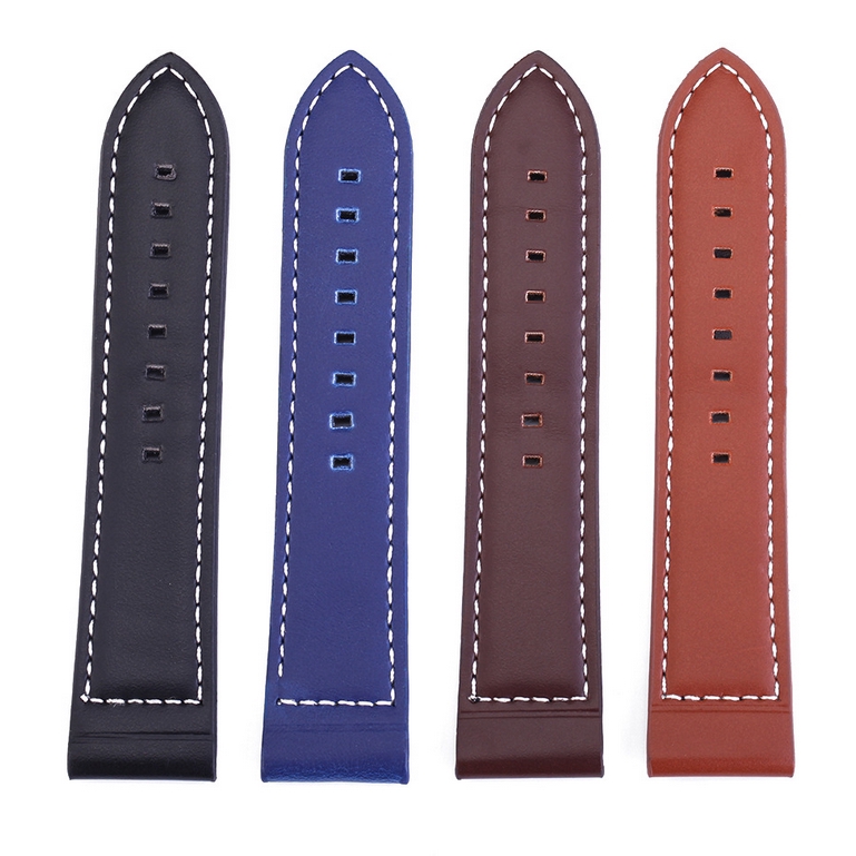 Stainless Steel Buckle Leather Wrist Watch Replacement Band Strap18/20/22/24mm