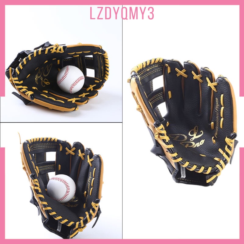 Găng Tay Bóng Chày Bằng Da Dày Dặn Mềm Mại Thoải Mái Tay Trái Cho Người Lớn Trẻ Em