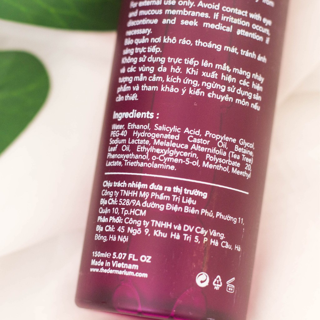 Nước Hoa Hồng Dermarium Tricky Duet 2% Salicylic Acid Exfoliant 150ml | BigBuy360 - bigbuy360.vn