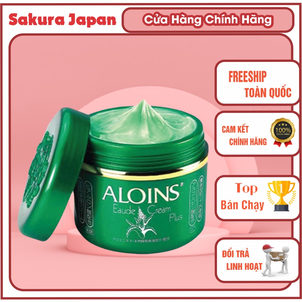 [ Hàng Nội Địa Nhật ] Kem Lô Hội Aloins Eaude Cream S Dưỡng Da Toàn Thân 185g