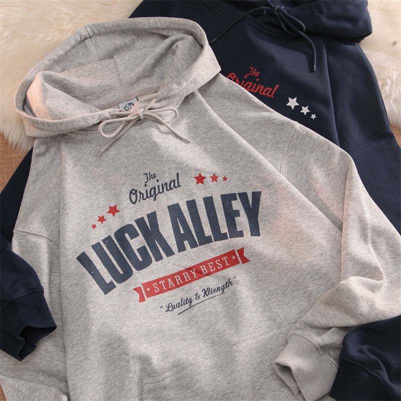 NRVP Áo Hoodie Tay Dài Oversize In Họa Tiết Phong Cách Hàn Quốc Kiểu Mới Cho Nam / Nữ