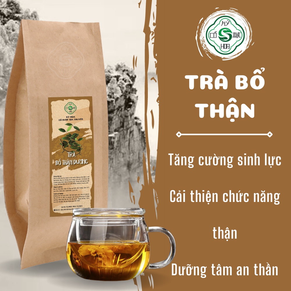 Trà bổ thận tráng dương - Thảo dược bổ thận nam hỗ trợ sinh lý nam Cổ Dược Gia Truyền KỲ HOA