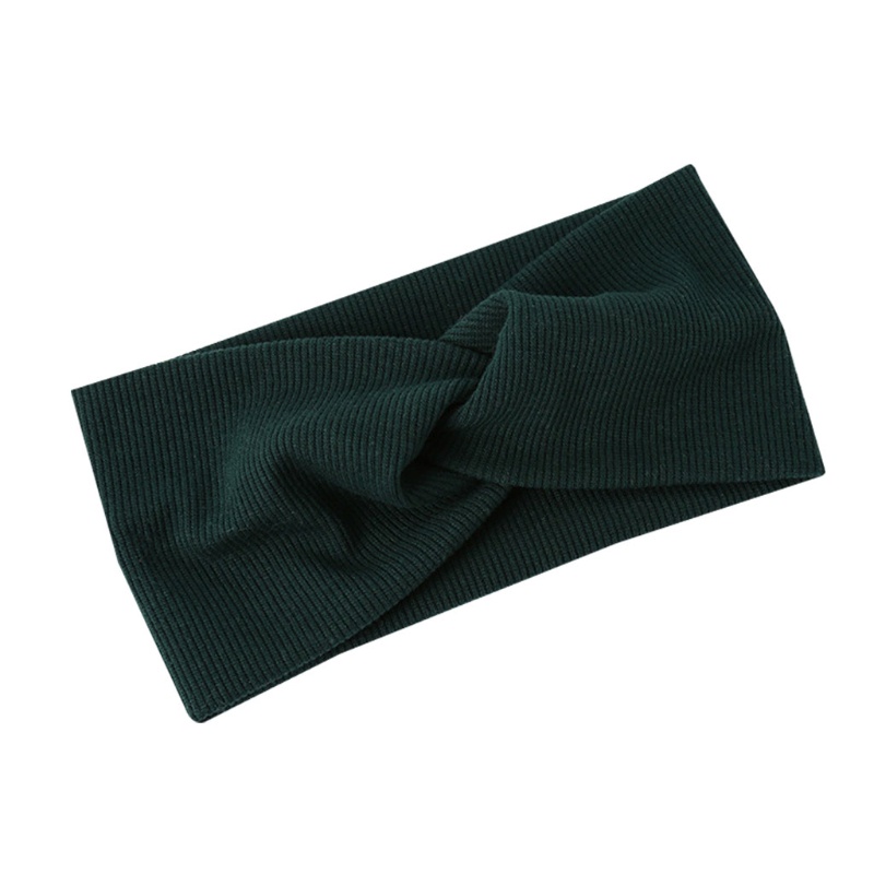 Băng Đô Vải Dệt Kim Co Giãn Thắt Nút Phong Cách Thể Thao Cho Nữ