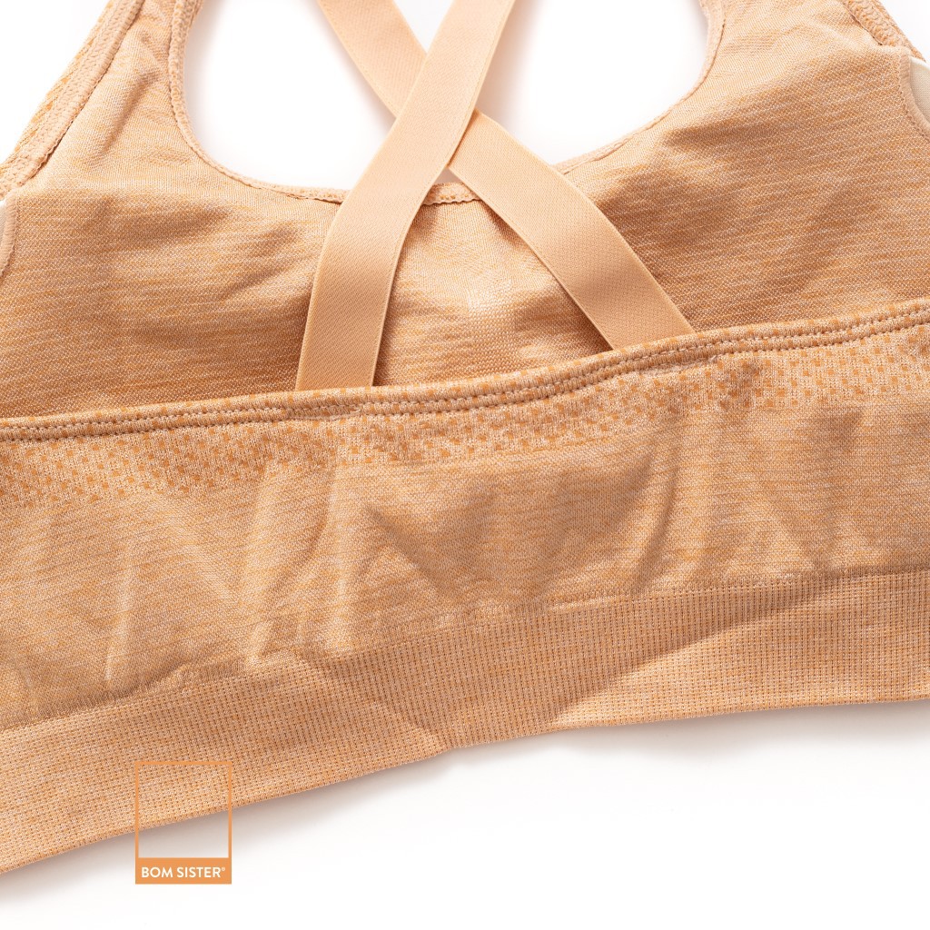 Áo lót thể thao mút mỏng cotton pha không gọng màu trơn nâng ngực tự nhiên BOM SISTER BR211 | BigBuy360 - bigbuy360.vn