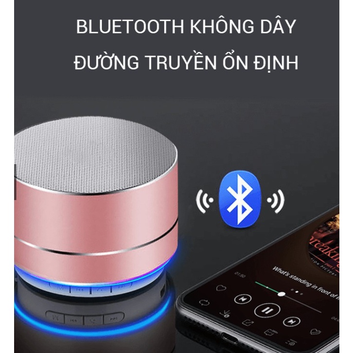 Loa Bluetooth A10 s10 Mini Vỏ Nhôm Di Động Hỗ Trợ Thẻ Nhớ Giá Sỉ 5w