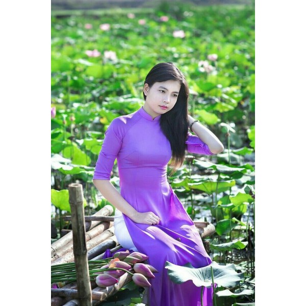 Combo Áo dài và khuy tàu theo yêu cầu