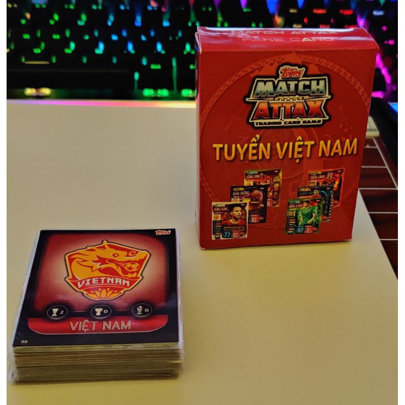 Bộ thẻ match attax size poca tuyển Việt Nam