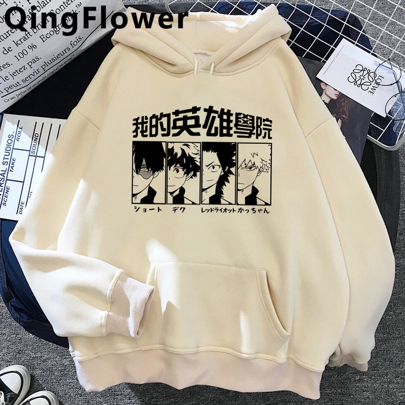Áo hoodie in hình anime My Hero Academia dễ thương cho nam