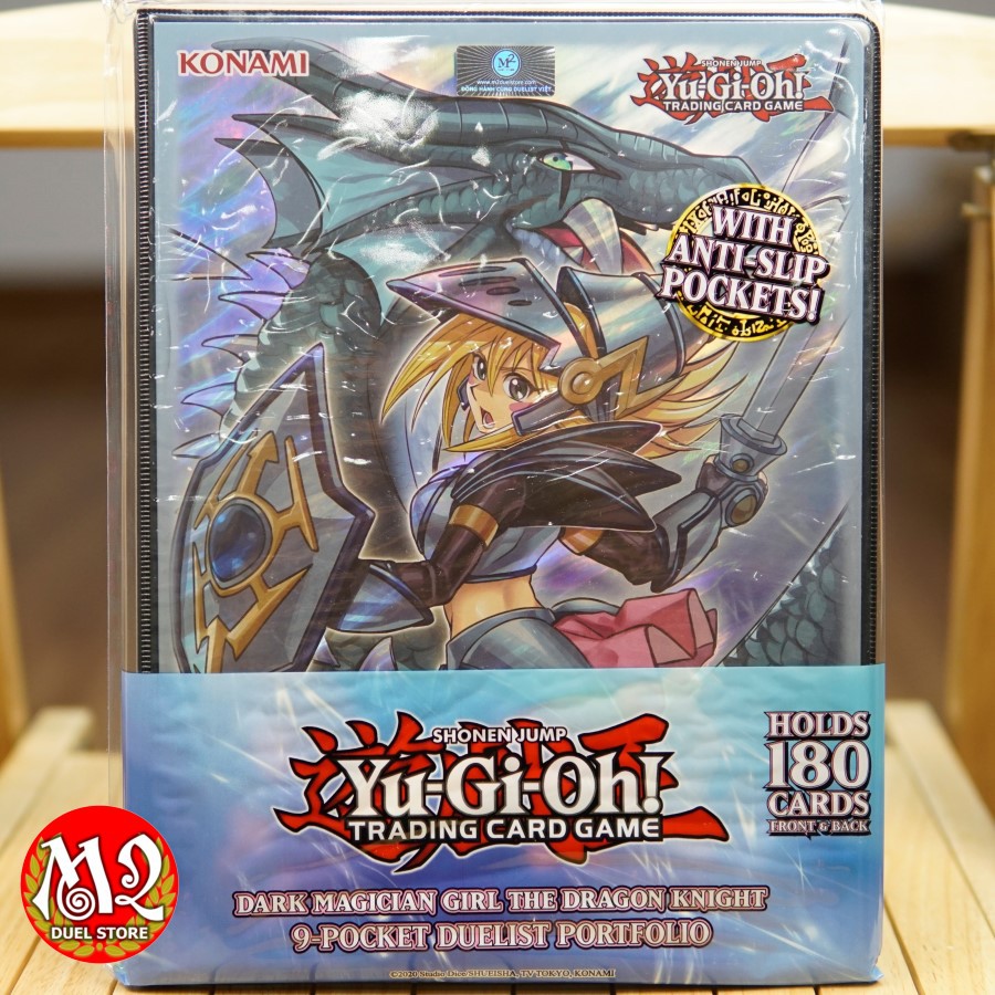 Album sưu tập Yugioh Dark Magician Girl The Dragon Knight 9-Pocket Portfolio - Chính hãng Konami - Sức chứa 180 lá bài
