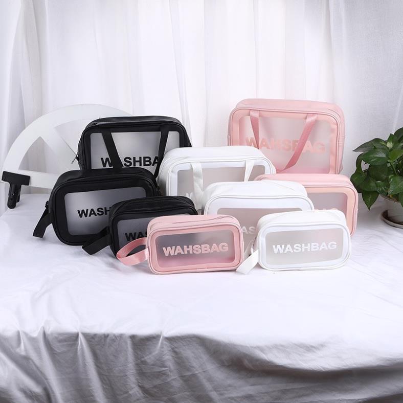 Túi đựng mỹ phẩm WASHBAG 3 size 3 màu đựng đồ trang điểm đồ cá nhân chống thấm nước ChiChi TCN01