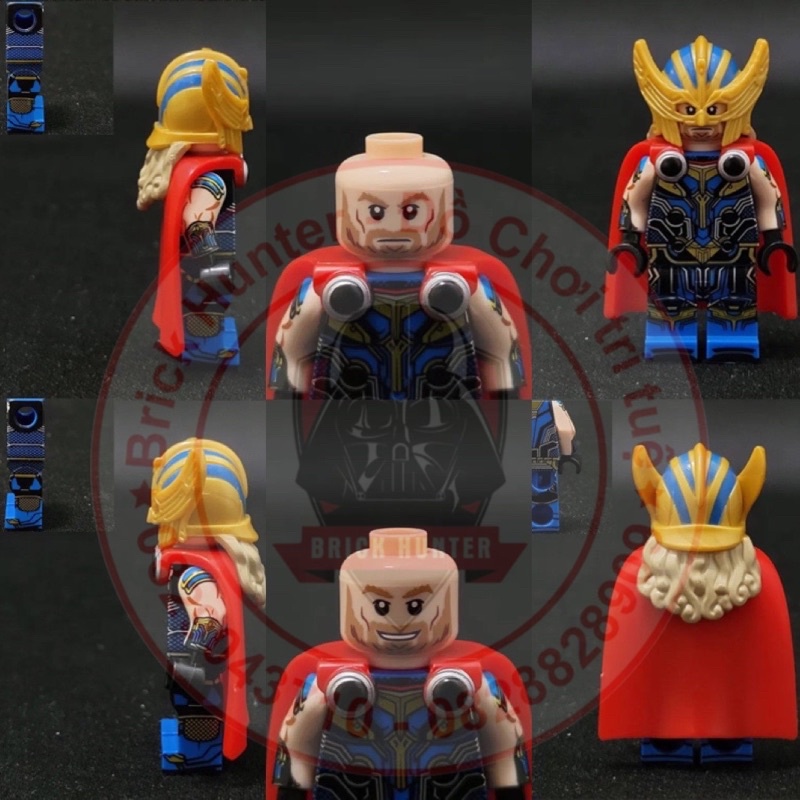 Koruit KT1062 Marvel minifigures Thor : Love and Thunder đồ chơi lắp ráp nhân vật siêu anh hùng Zeus Jane Foster Korg