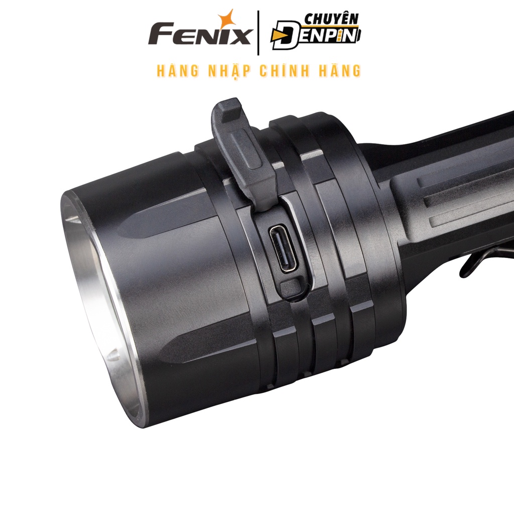 Đèn pin siêu sáng FENIX LR35R, công suất 10.000 Lumens, chiếu xa 500m,dùng 2 pin 21700 4000mAh, thích hợp cổng Type C.