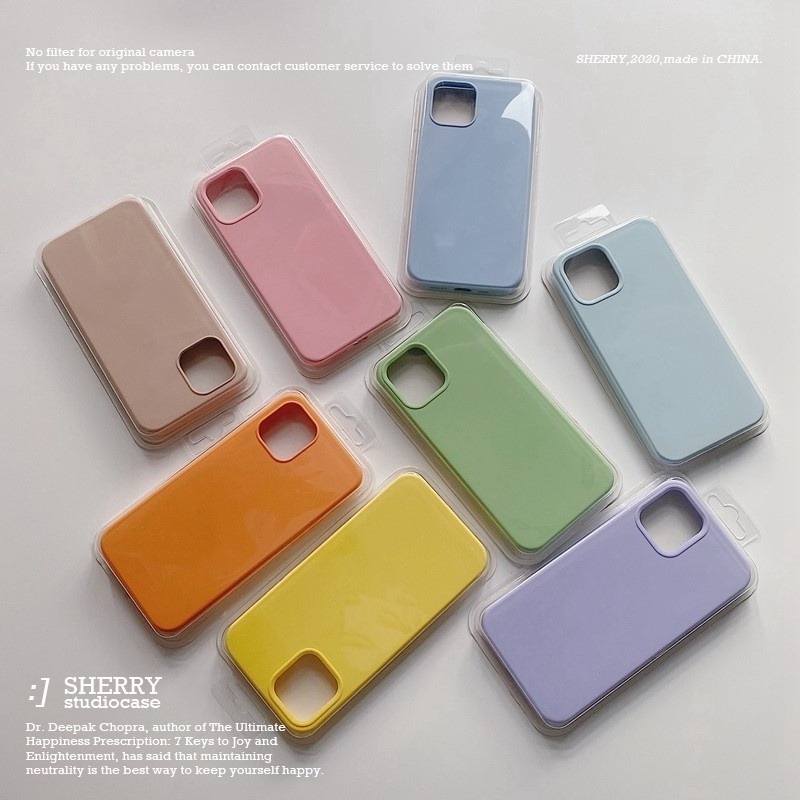 Ốp Lưng Silicone ChốNg SốC Có Logo Cho iPhone 13 12 14 Pro MAX 49