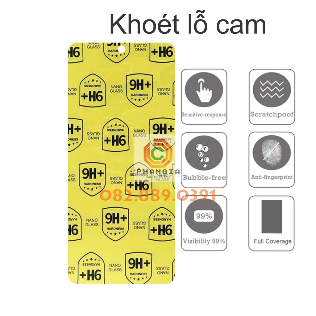 Kính cường lực dẻo nano thế hệ mới Xiaomi Redmi Note 9S (Redmi Note 9 Pro) chống mẻ vỡ, khoét lỗ cam trước chụp rõ nét