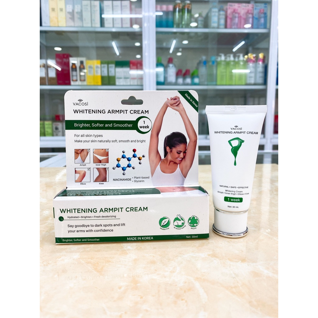Kem Dưỡng Trắng Nách Vacosi Whitening Armpit Cream Hàn Quốc 30ml