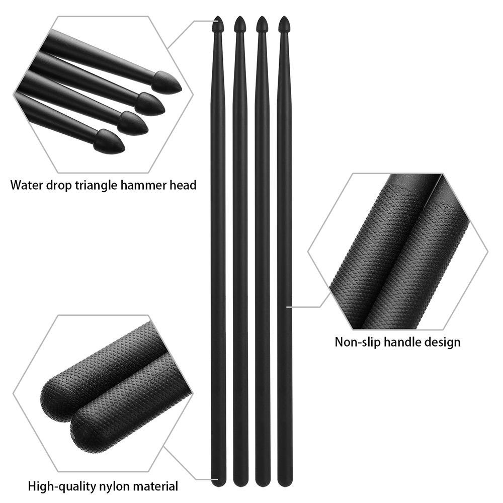 GOGOUP 1 Cặp Dùi Trống Nylon 5A Tay Cầm Chống Trượt