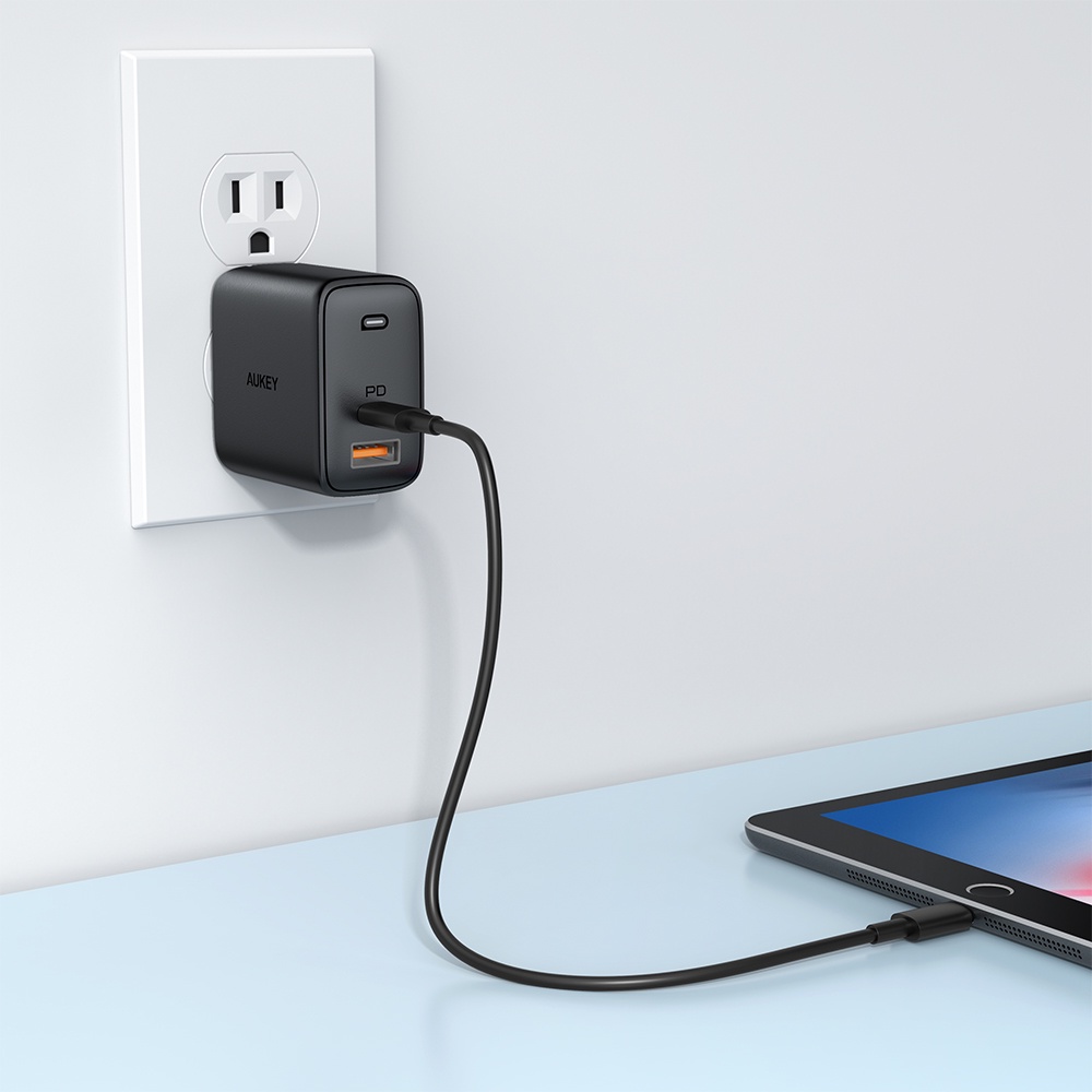 【Giao Hỏa Tốc】Củ Sạc Nhanh GaN AUKEY PA-B3 / PA-B4/ B4s 65W Sạc Mac 65W, PD 20W Cho iP 13 12 Pro 11 Pro XS - Chính Hãng