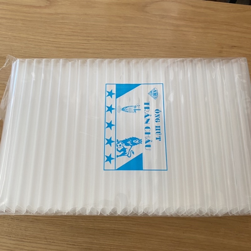 Ống Hút Trắng Trong Phi 12 Bịch 500g