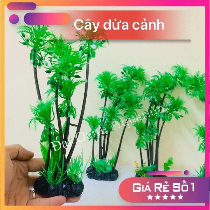 Cây Nhựa Thủy Sinh Trang trí Hồ Cá - Bể Cá Cảnh-Cây Cảnh Thủy Sinh Giả Trang Trí Bể Cá Sống Động
