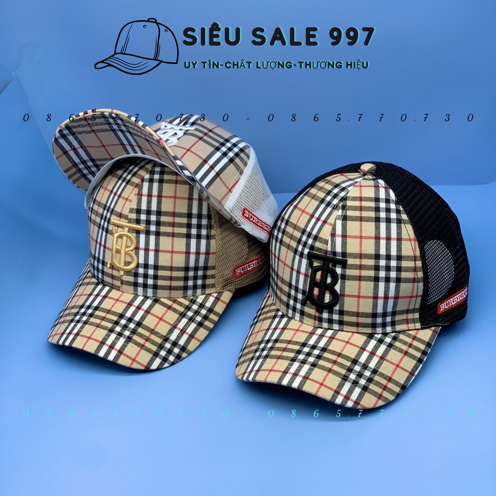 Nón Kết Phối Lưới Thêu BBR 3 Màu Form chuẩn Đẹp Hàng VNXK